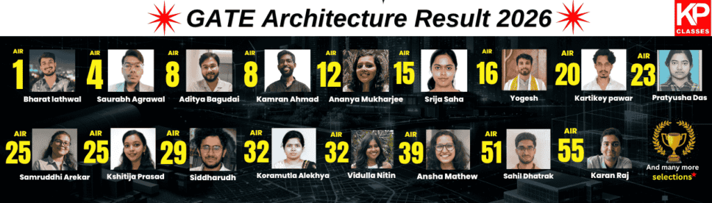 GATE Architecture Result 2026