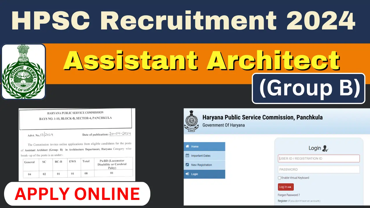 HPSC Assistant Architect (Group B) Recruitment 2024 Last Date