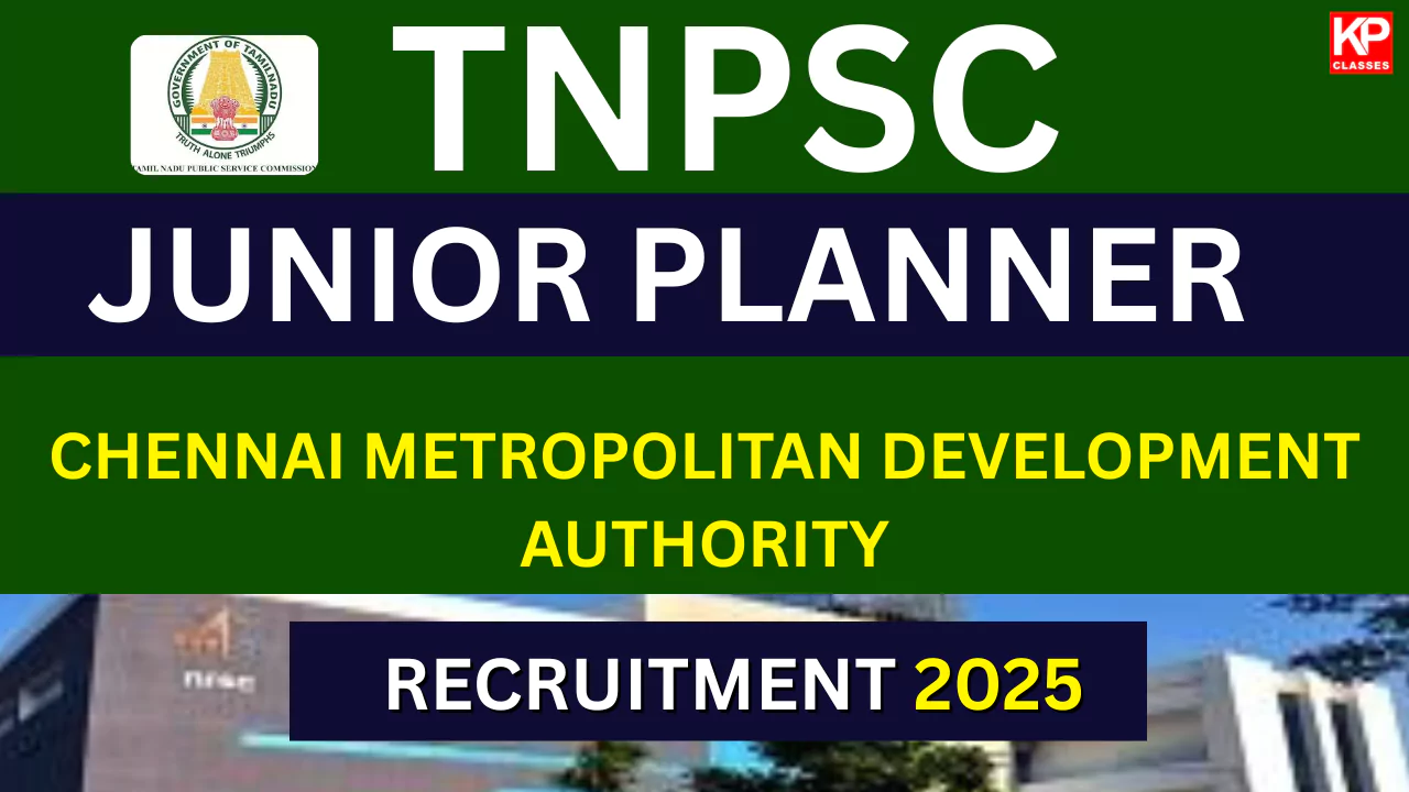 TNPSC Junior Planner Recruitment 2025