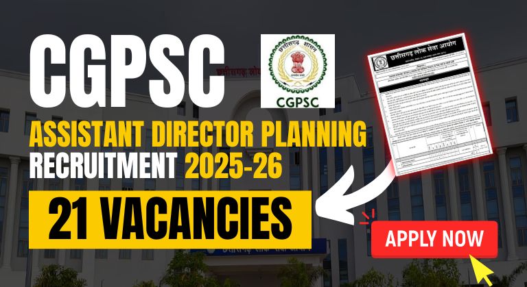 CGPSC Assistant Director Planning Recruitment 2025