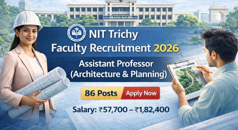 NIT Trichy Faculty Recruitment 2026