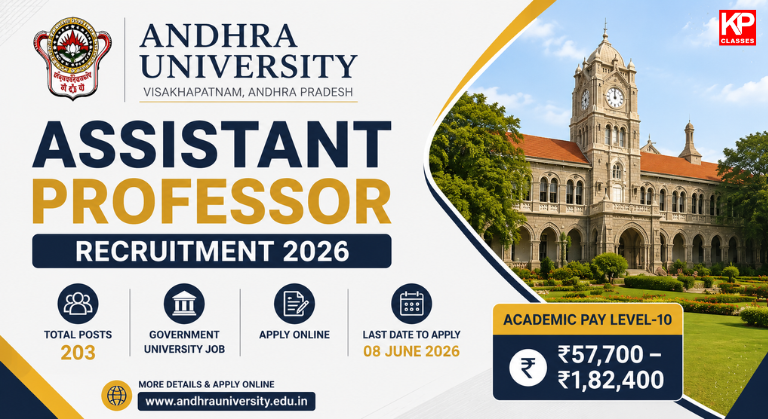 Andhra University Assistant Professor Recruitment 2026