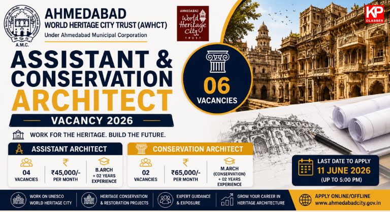 Assistant And Conservation Architect Vacancy 2026