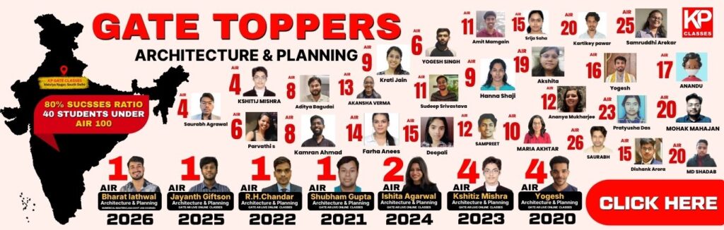 GATE Architecture Toppers Across India