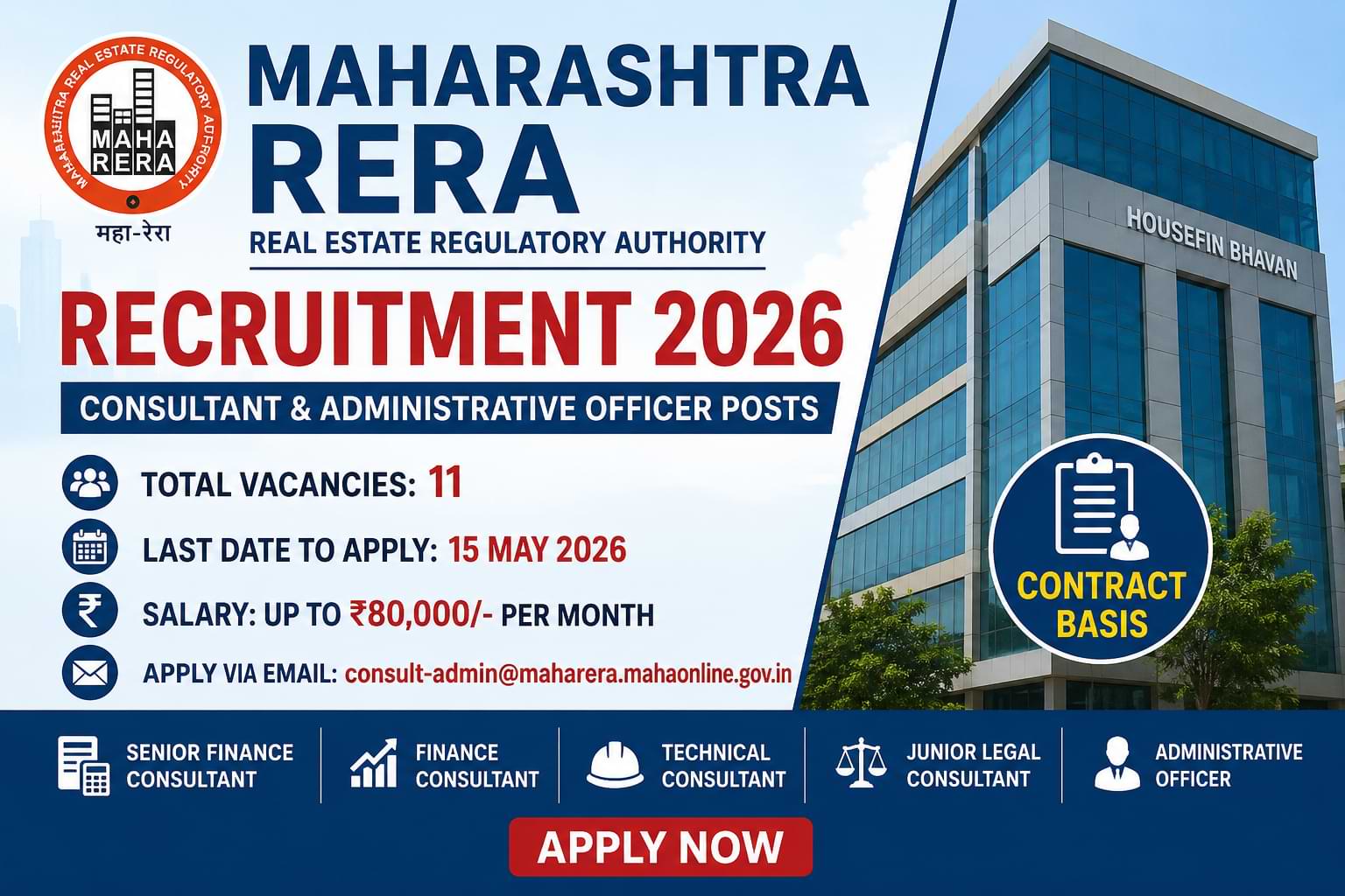 Maharashtra RERA Recruitment 2026