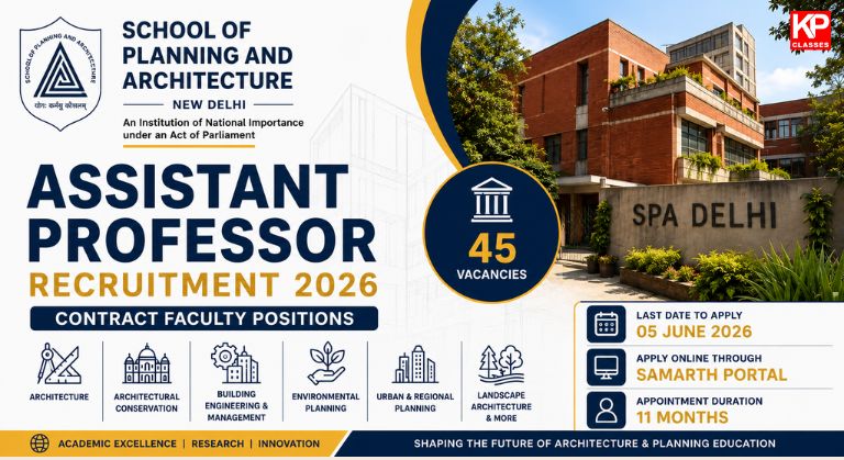 SPA Delhi Assistant Professor Recruitment 2026