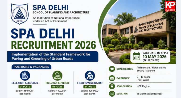 SPA Delhi Recruitment 2026