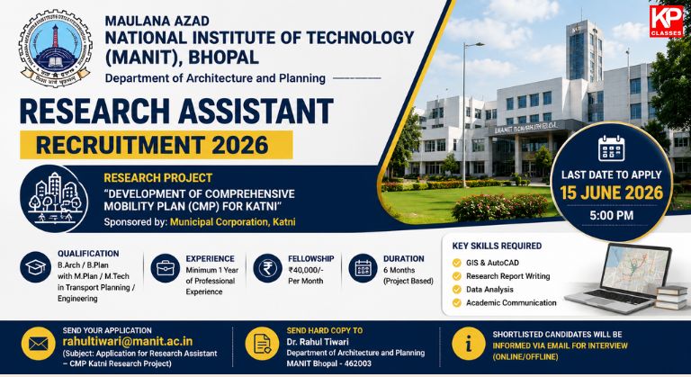 MANIT Bhopal Recruitment 2026
