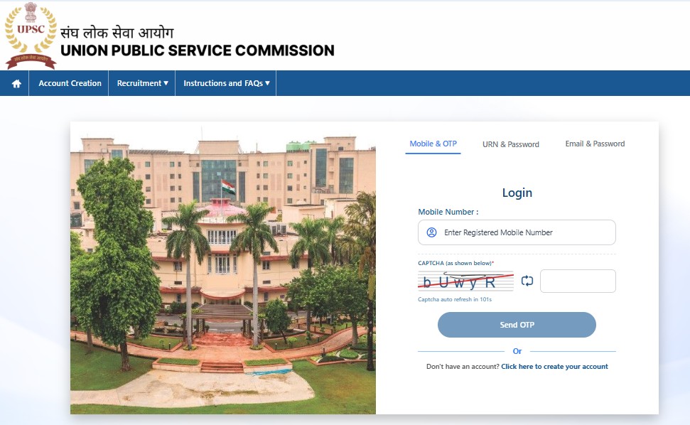 UPSC Architecture Faculty Recruitment 2026 Apply Now
