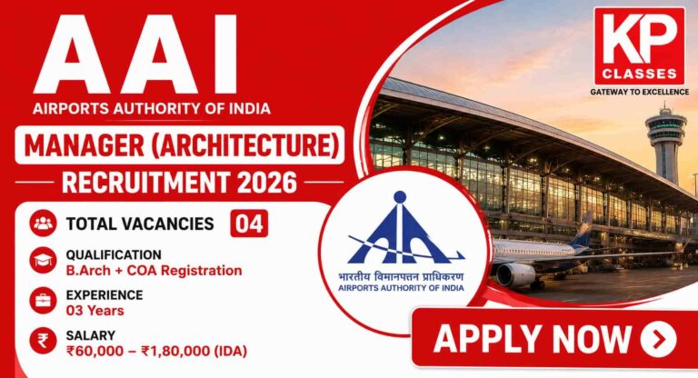 AAI Manager Architecture Recruitment 2026