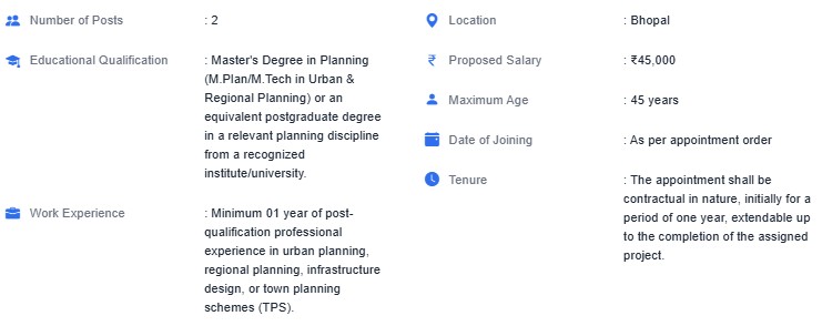 BDA Recruitment 2026 Notification Assistant Planner