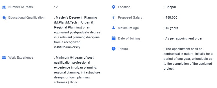 BDA Recruitment 2026 Notification Senior Assistant Planner