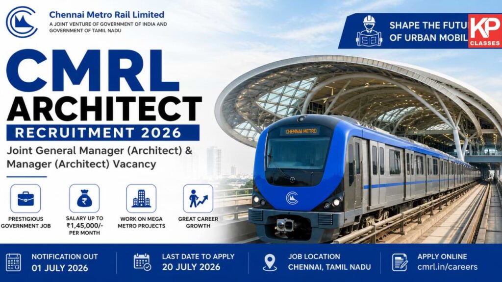 CMRL Architect Recruitment 2026