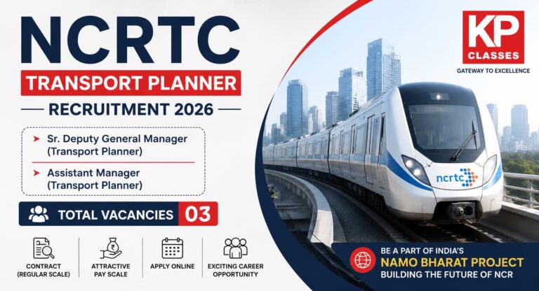 NCRTC Transport Planner Recruitment 2026