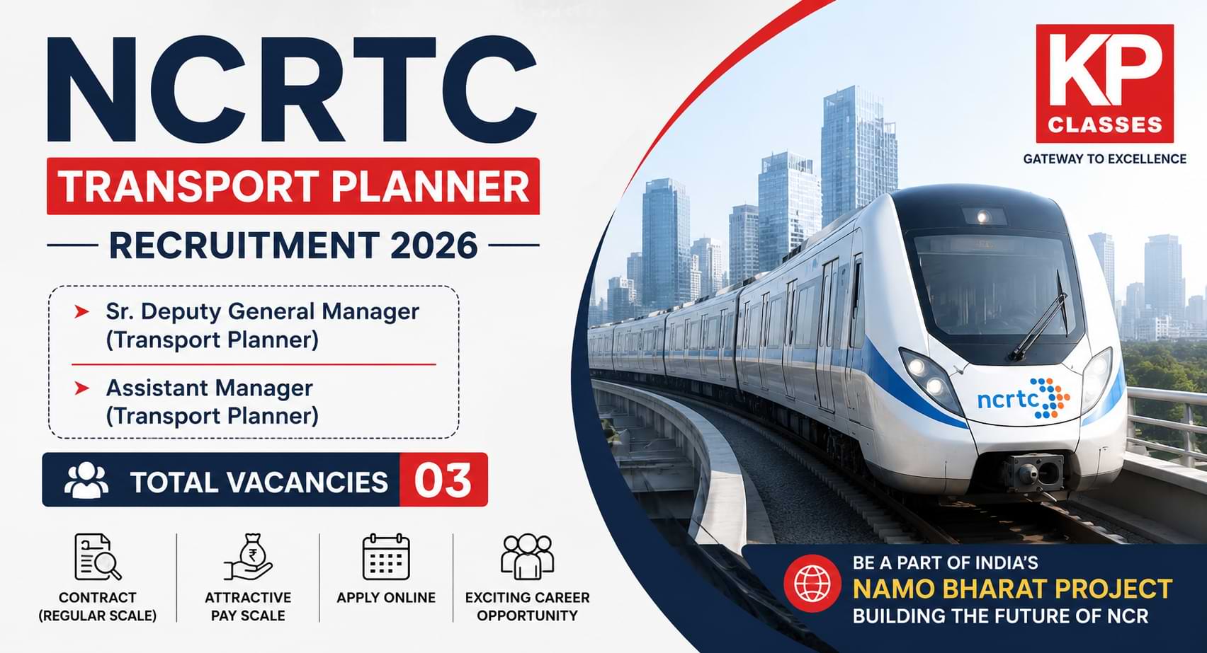 NCRTC Transport Planner Recruitment 2026