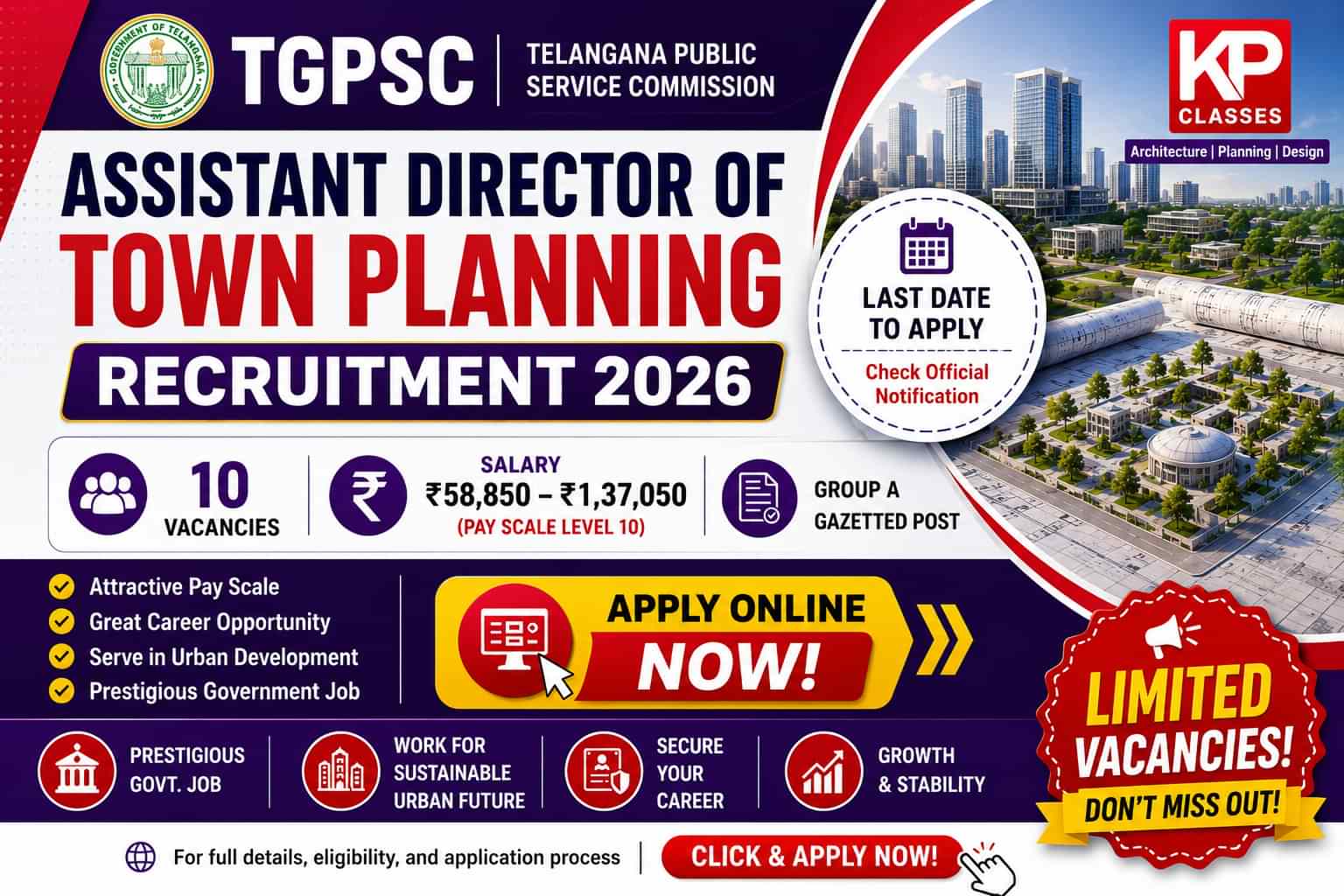 TGPSC Assistant Director of Town Planning Recruitment 2026