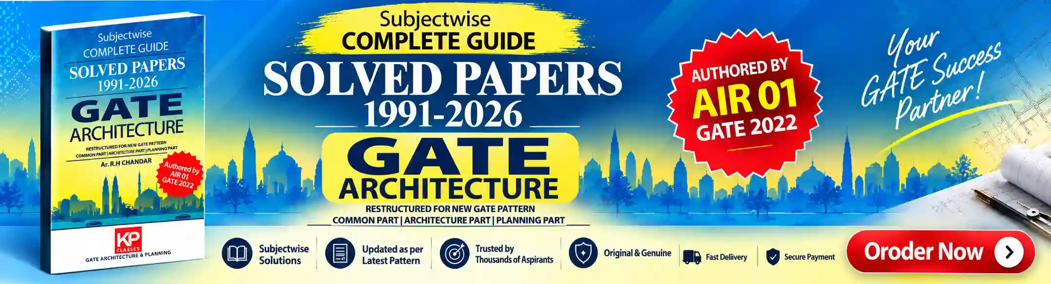 GATE Architecture Solved PYQ Book