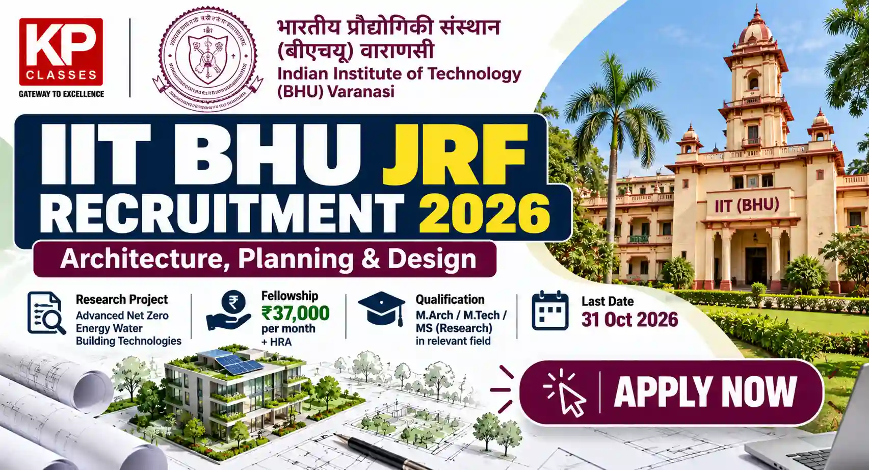 IIT BHU JRF Recruitment 2026